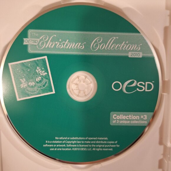 OESD Christmas Collections 2010 Embroidery CD Collection #3 13 Designs Total - Picture 3 of 6